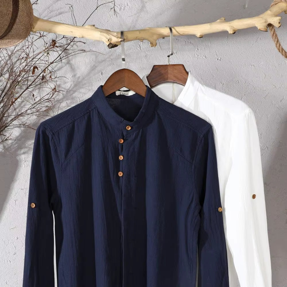VELARO™ | Linen Button-Up Shirt