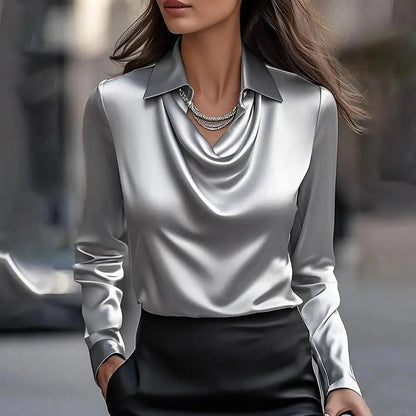 LUMORA™ | Muse Satin Blouse