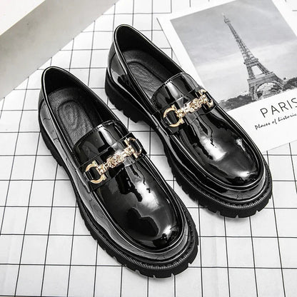 KORVÉN™ | Cavalier Gold Chain Loafers