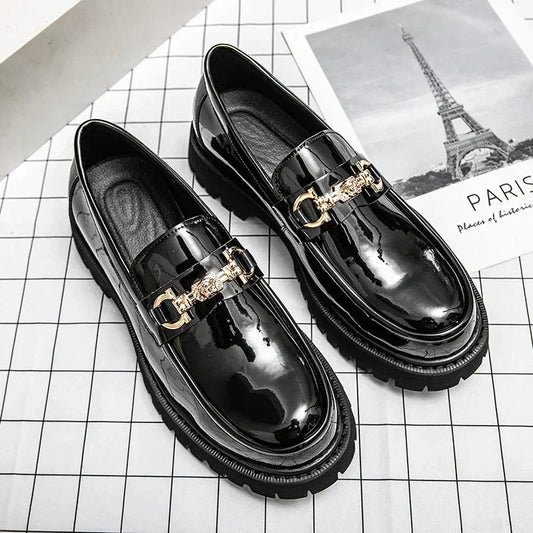 KORVÉN™ | Cavalier Gold Chain Loafers