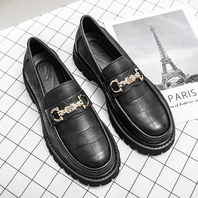 KORVÉN™ | Cavalier Gold Chain Loafers