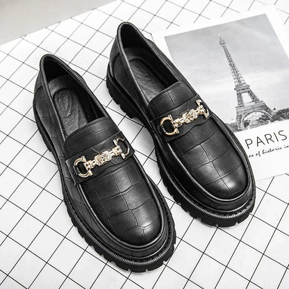 KORVÉN™ | Cavalier Gold Chain Loafers