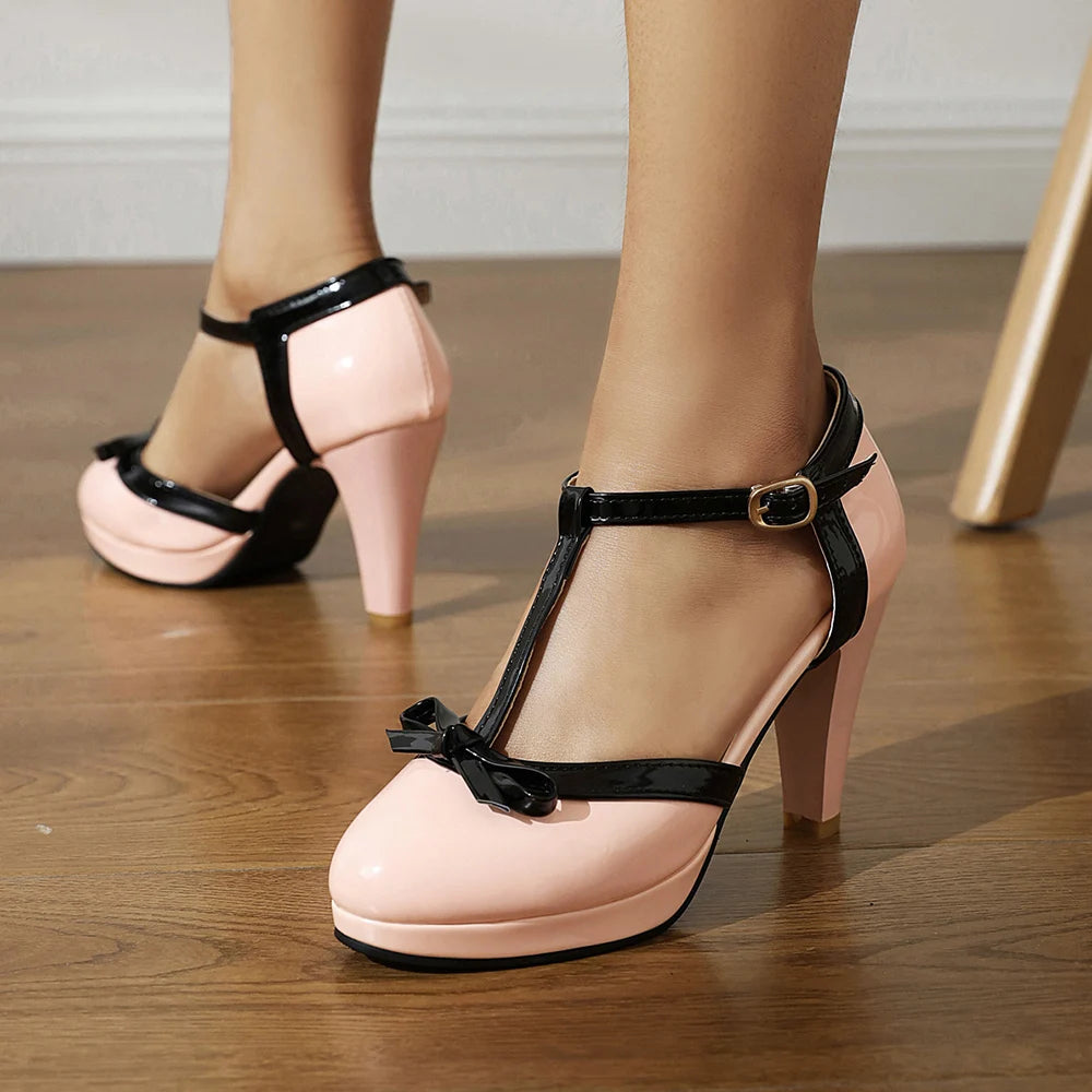 ALVÉRINE™ | Madeleine T-Strap Heels